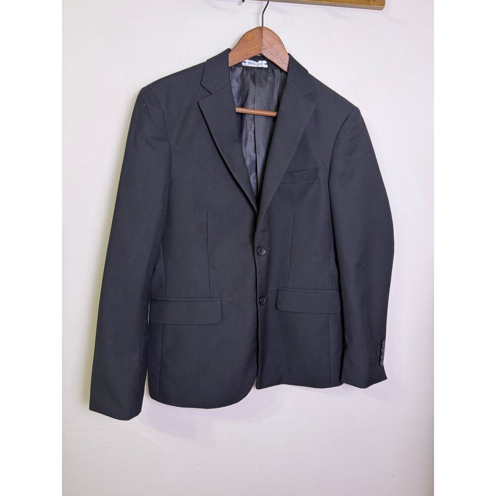 Wehilion Black Blazer Jacket XS Slim Fit Formal Business Suit Coat